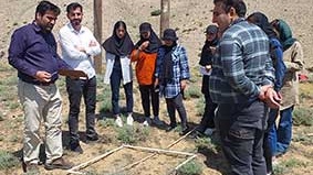بازدید علمی درس کارورزی 2 گروه مهندسی مرتع و آبخیزداری